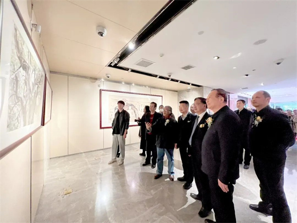 墨彩山河-2023王昌楷艺术作品展”在大唐西市文化艺术品中心开幕